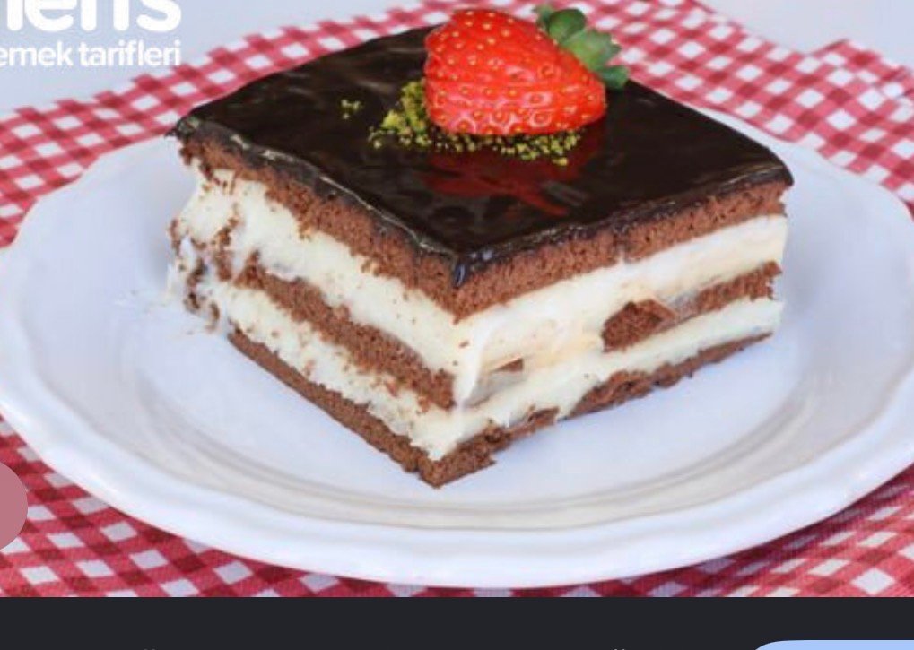 Biskivili muhallebi tatlısı